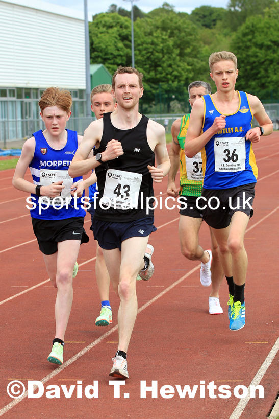2022 North Eastern Counties AA 10000 metres Champs., Chester le Street, Sat,. May 21st. Photo: David T. Hewitson/Sports for All Pics